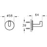 Крючок для халатов VITRA ORIGIN, цвет хром A44884
