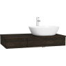 Модуль под раковину VITRA ORIGIN 90 см с выдвижным ящиком, правосторонний, темный вяз 65677